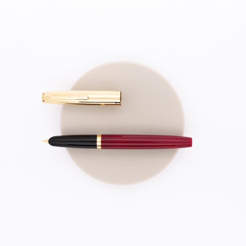 Aurora Duo Cart Fountain Pen Burgundy & Gold