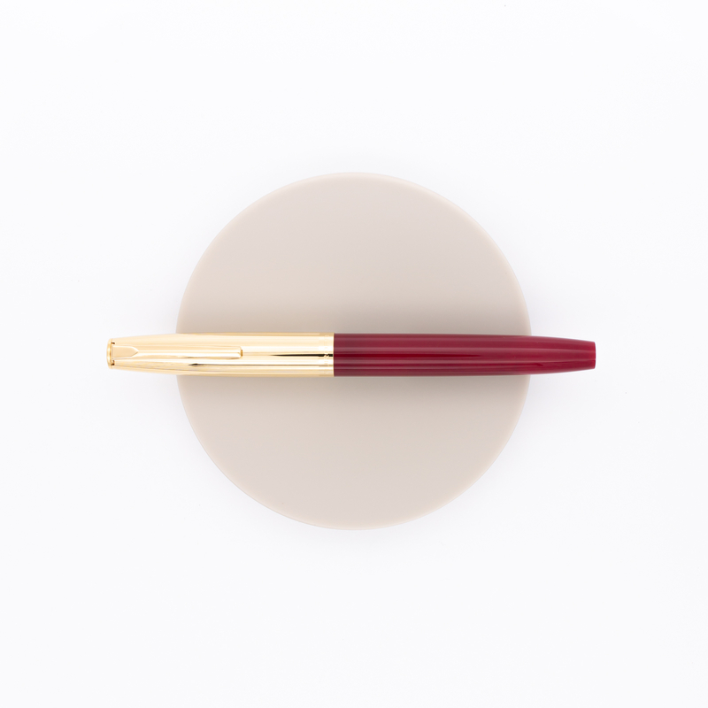 Aurora Duo Cart Fountain Pen Burgundy & Gold