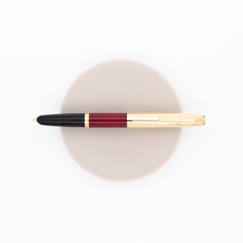 Aurora Duo Cart Fountain Pen Burgundy & Gold