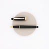 Aurora Ipsilon Satin Penna Stilografica Nera Oro Rosa