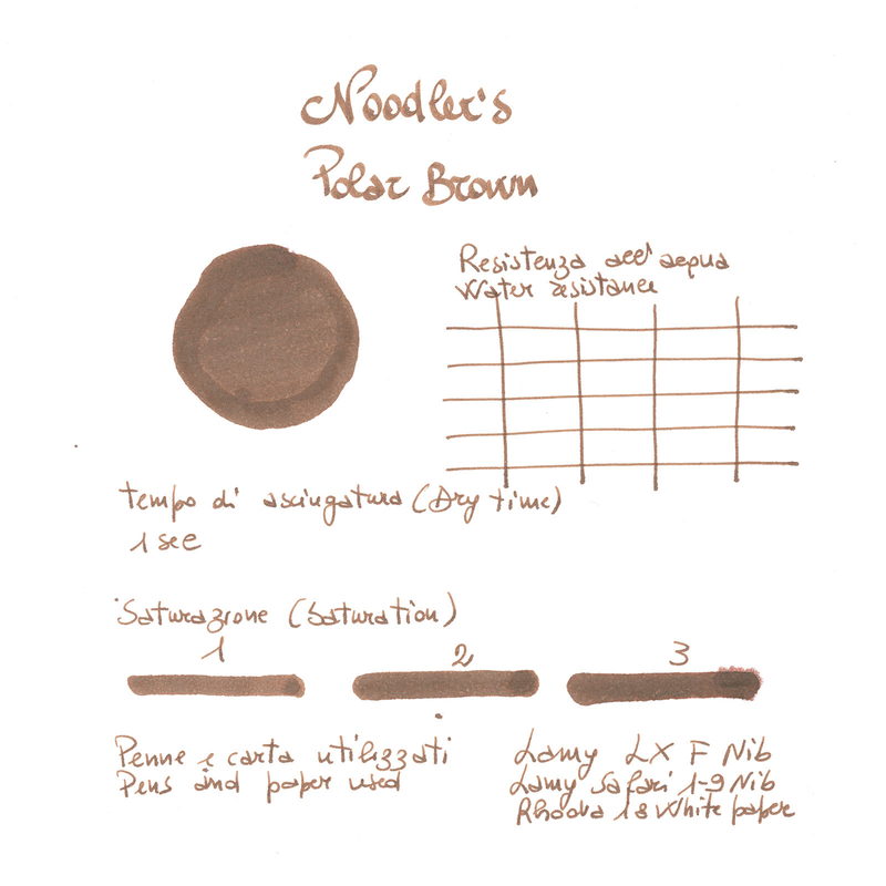 Noodler's Polar Brown Ink Bottle 3 oz