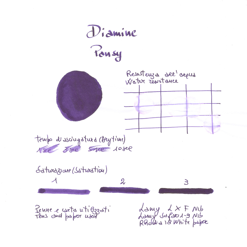 Diamine Flower Pansy Ink Bottle 30 ml