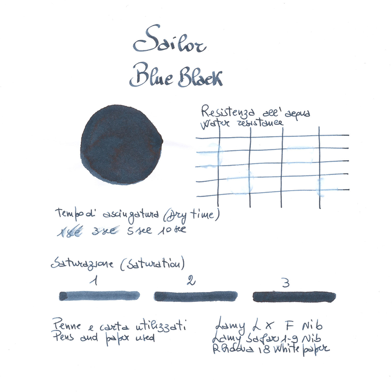 Sailor Blue Black Ink Bottle 50 ml
