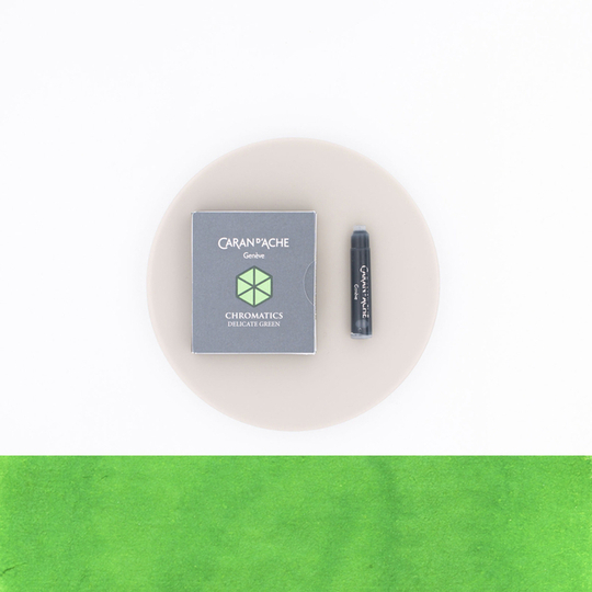 Caran d'Ache Delicate Green 6 Ink Cartridges