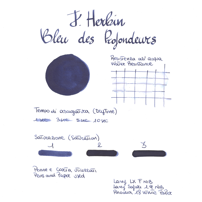 Herbin Bleu des Profondeurs 6 Cartucce