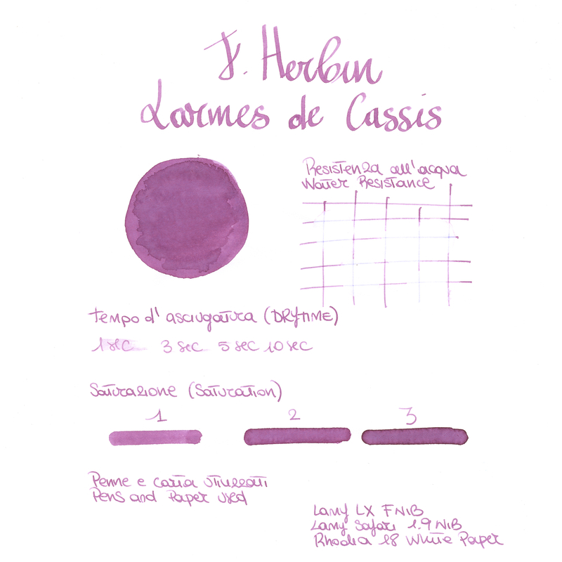 Herbin Larmes de Cassis 6 Cartucce