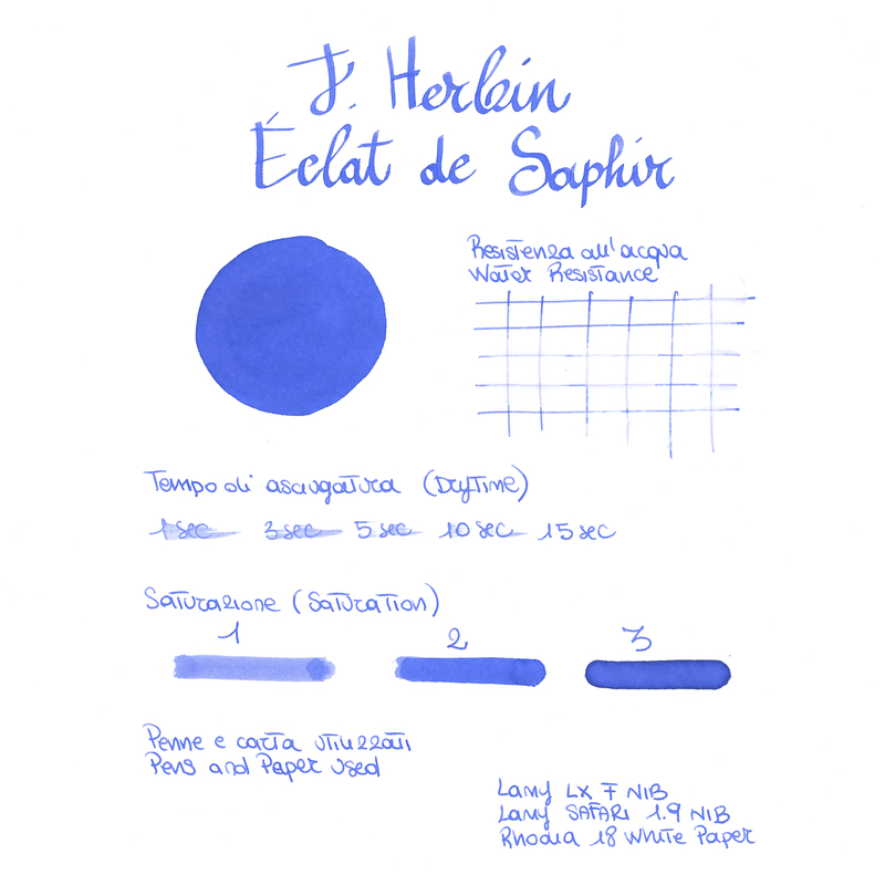 Herbin Eclat de Saphir 6 Cartucce