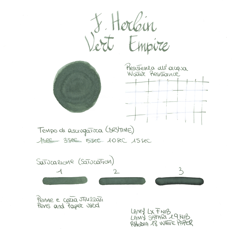 Herbin Vert Empire 6 Cartucce